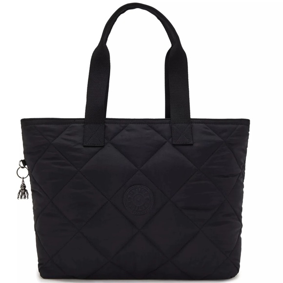 NEW! Kipling Large Colissa Quilted Black Laptop Tote - Picture 3 of 11